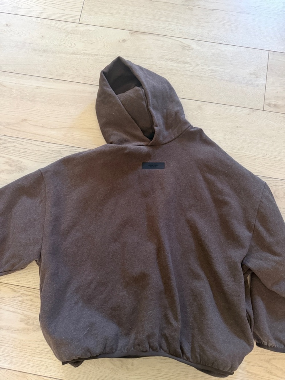 Fear of God Essentials Brown Oversized Hoodie